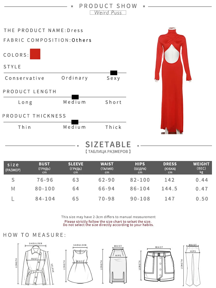 Girls Of Fashion High Neck Women Dress Hollow Out Irregular Back Floor-Length Waistless Skinny Sexy Chirstmas Festival Partywear Robe  //