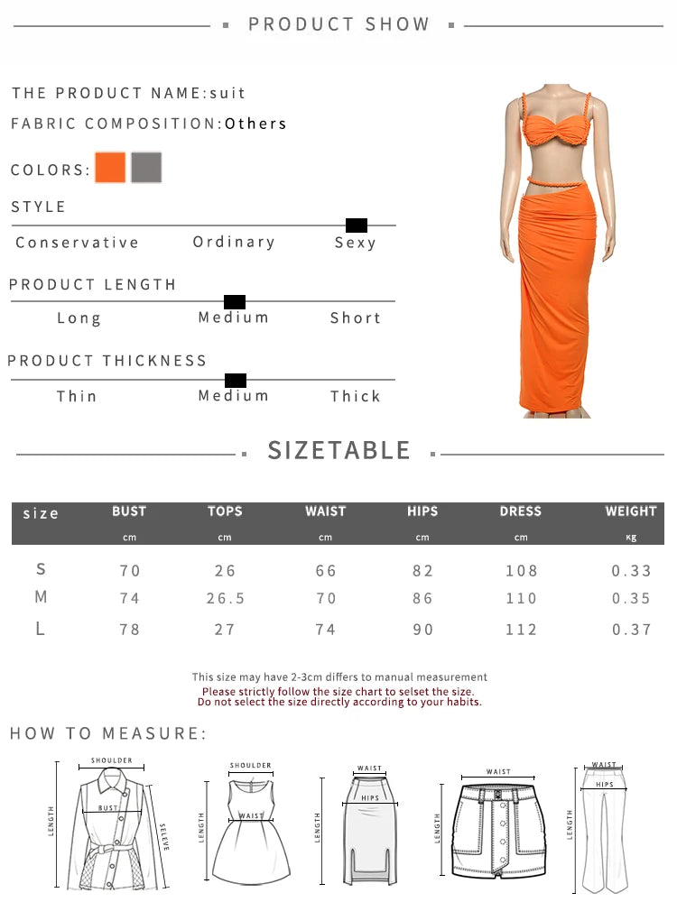 Girls Of Fashion Bandage Ruched 2 Piece Set Women Square Collar Bra+Skinny Long Skirts 2025 Summer Vacation Beach Party Trend Suits D4